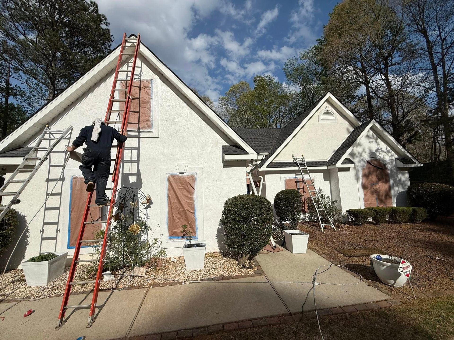 Stucco Exterior Repaint — Newnan, GA