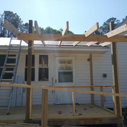 Covered Porch Framing — Newnan, GA