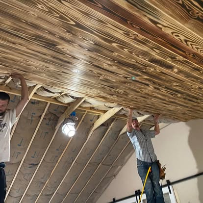 Tongue-and-Groove Wood Ceiling — Coweta County, GA